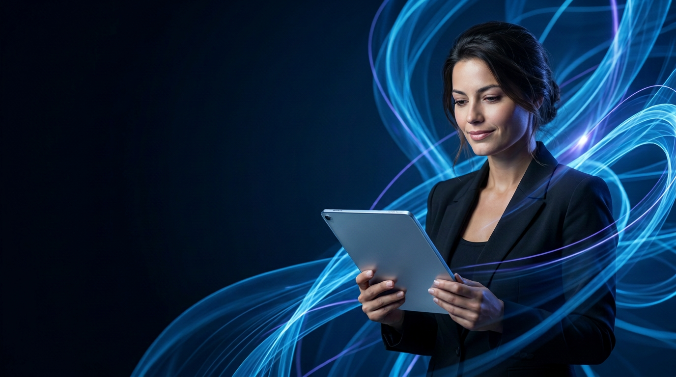 Profesional trabajando con una tablet